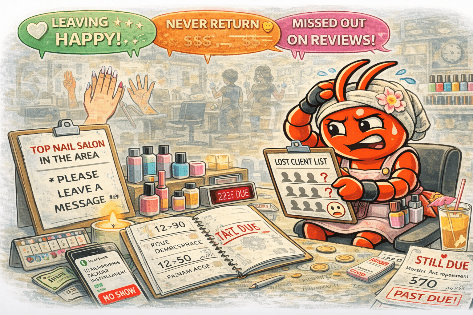 AI agents for Perth nail salons - Clients Love Their Set But Forget to Rebook