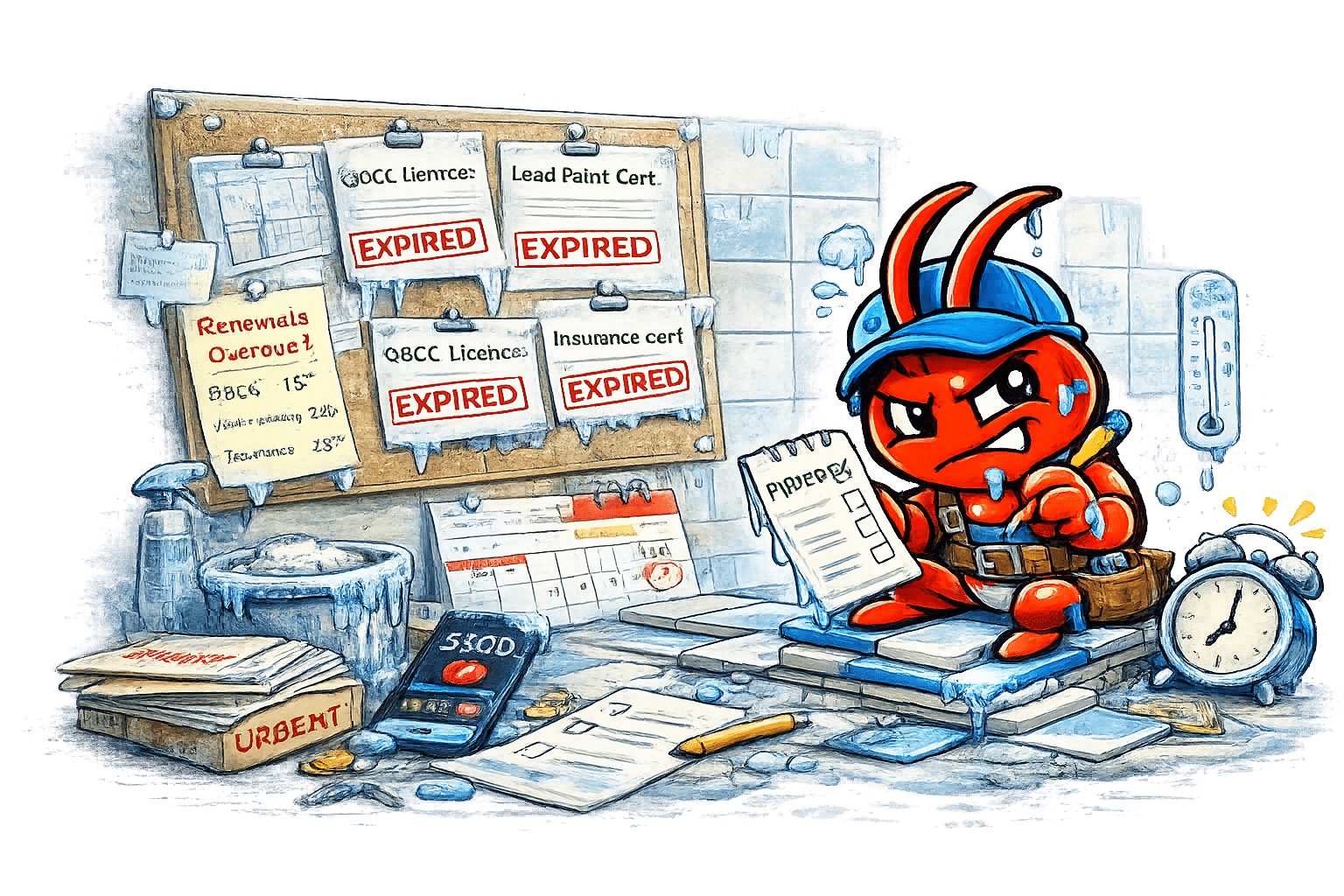 AI agents for Perth tilers - Licence and Cert Renewals Slip