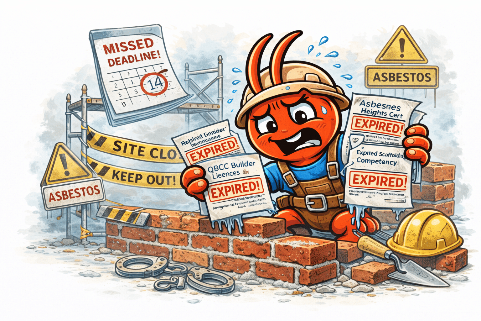 AI agents for Perth bricklayers - Licence and Cert Renewals Slip