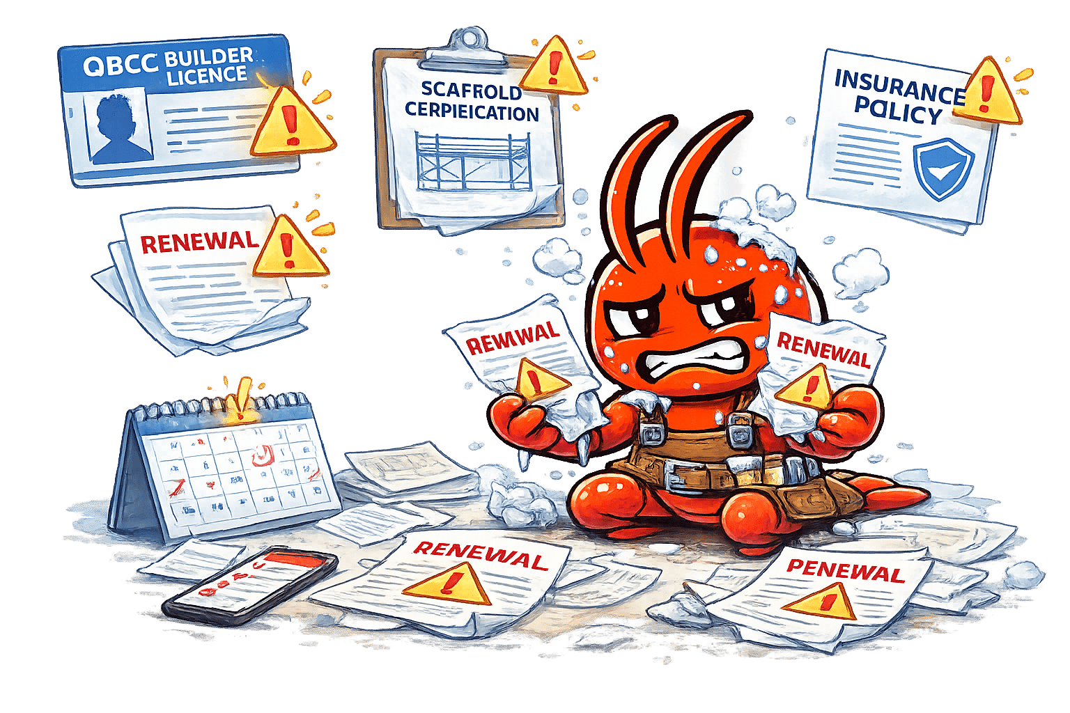 AI agents for Perth carpenters - Licence and Insurance Renewals Slip
