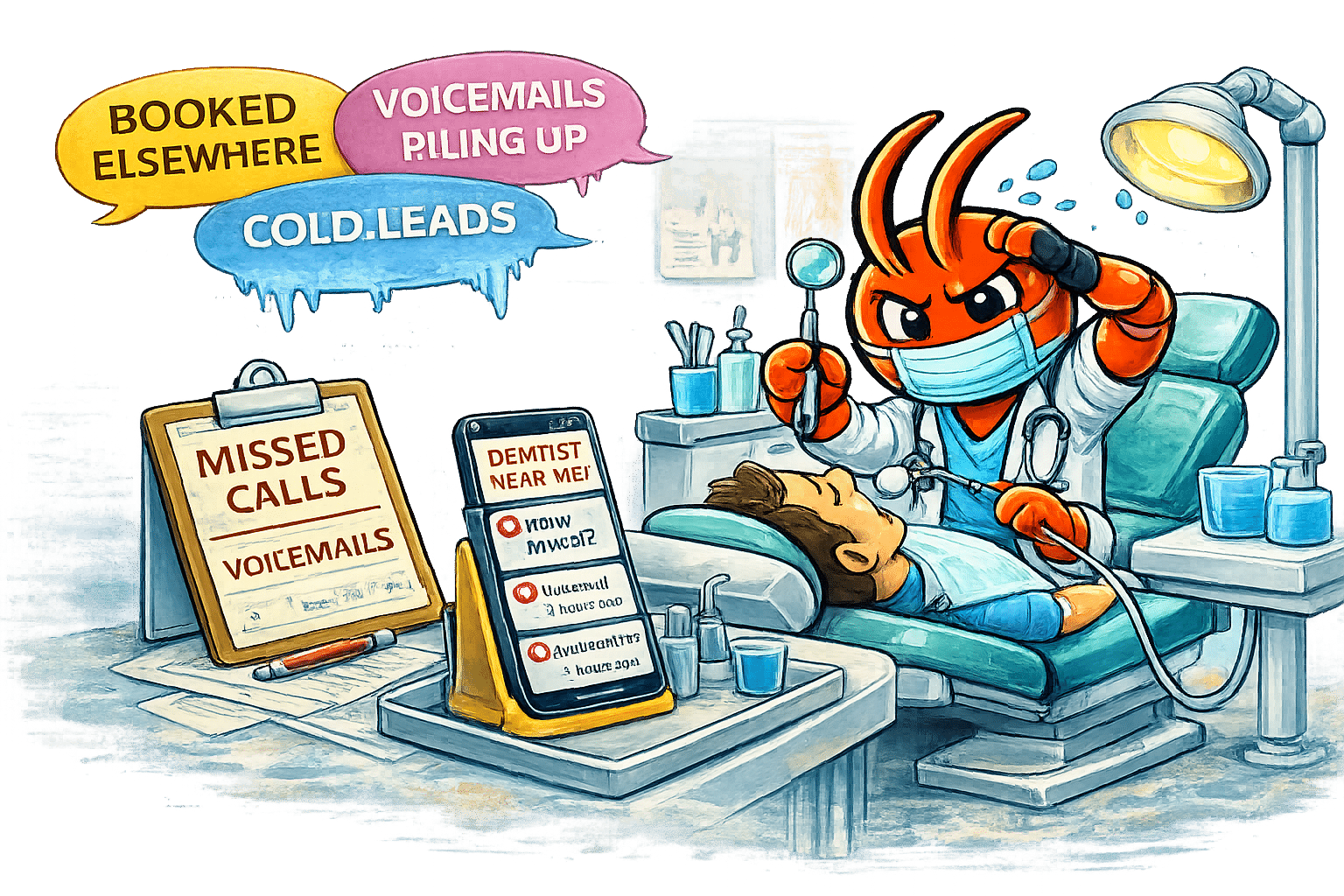 AI agents for Perth dental clinics - New Patient Enquiries Go Cold While You're in the Chair
