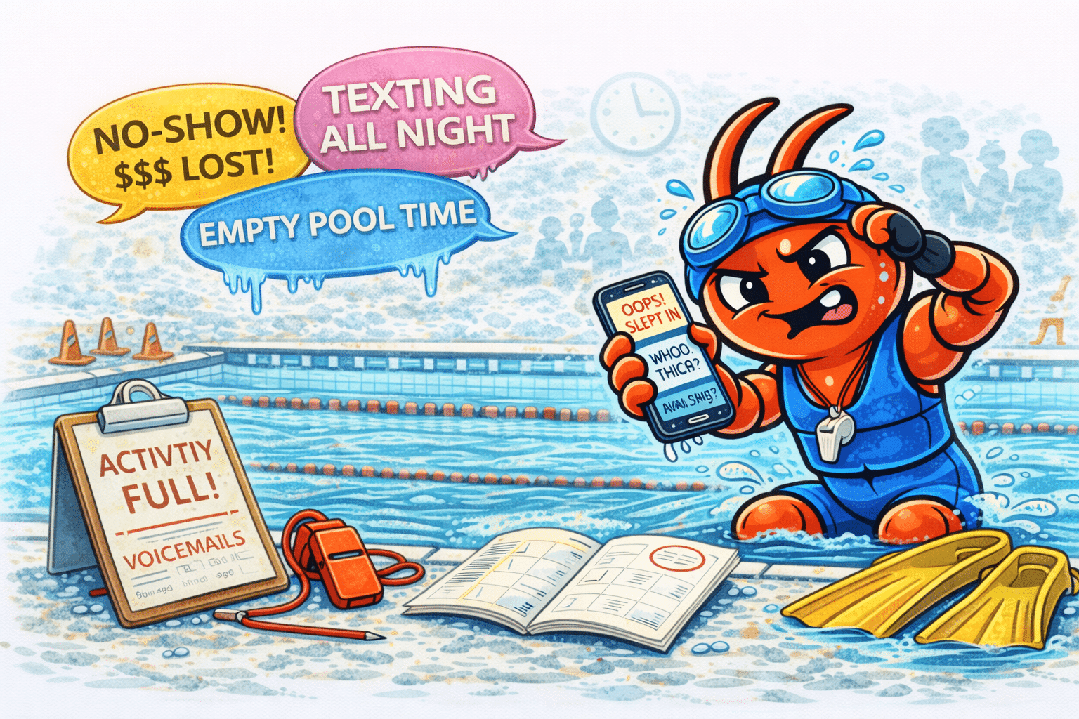 AI agents for Perth swimming schools - No-Shows Waste Pool Time and Instructor Capacity
