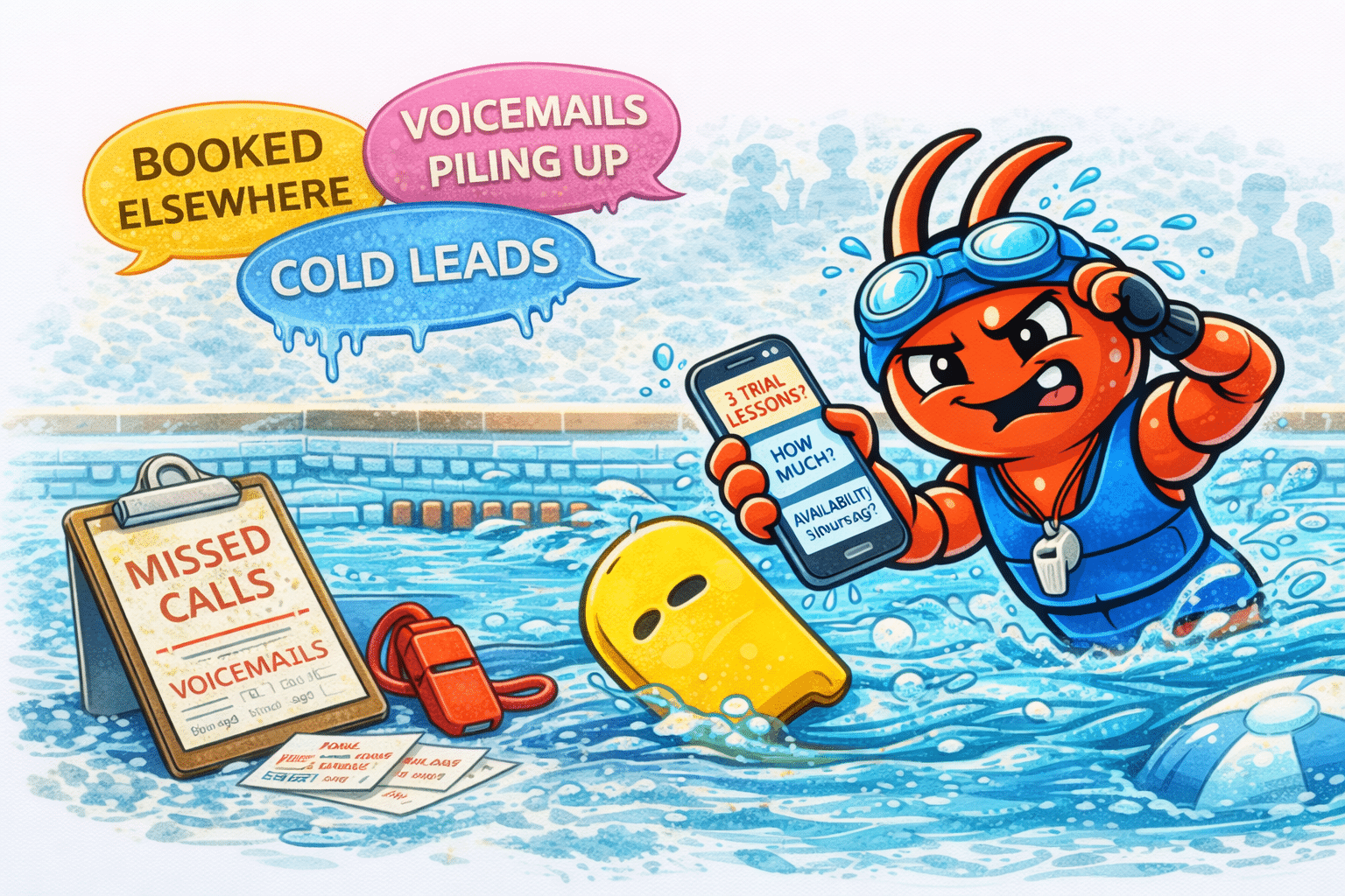 AI agents for Perth swimming schools - Trial Lesson Enquiries Go Cold While You're in the Pool