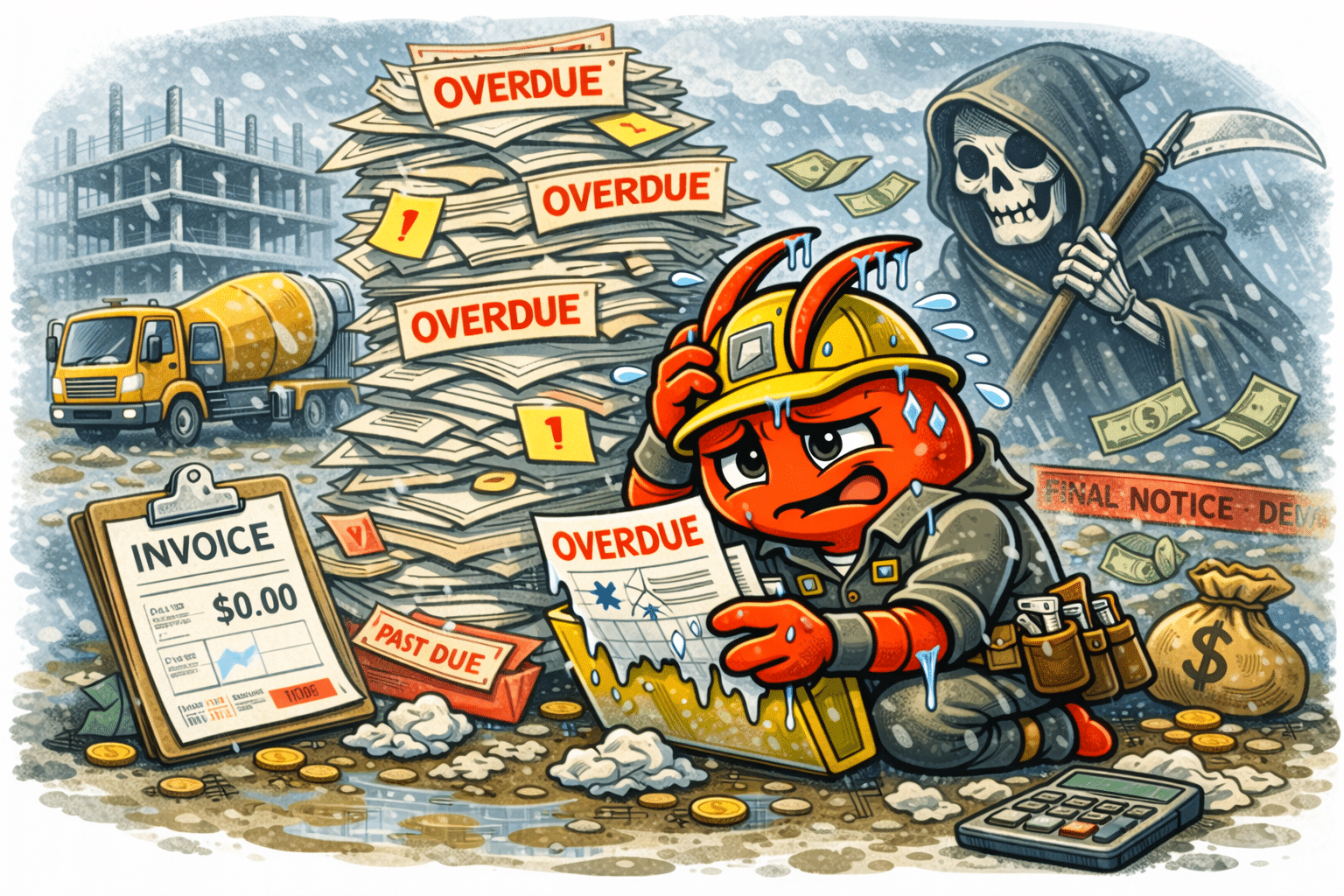 AI agents for Perth concreters - Unpaid Invoices Pile Up