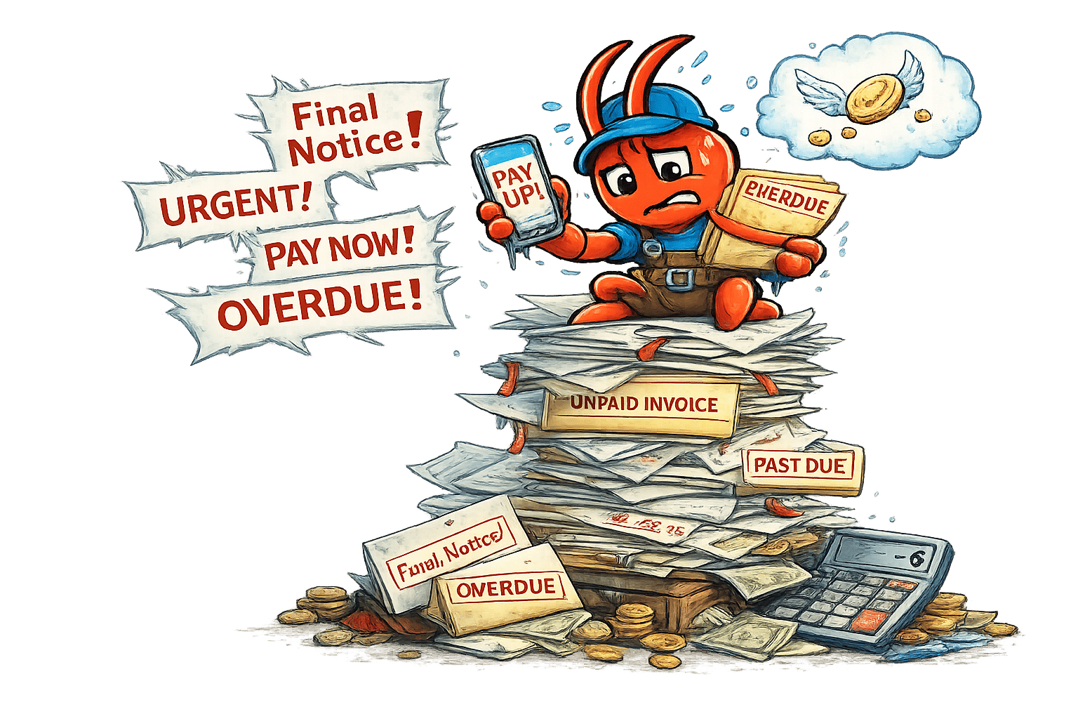 AI agents for Perth roofers - Unpaid Invoices Stack Up